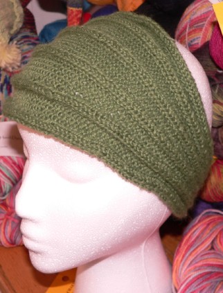 Meringue Ear Warmer - Headband - free knit headband pattern